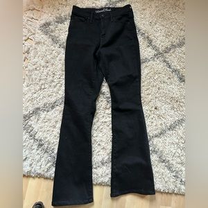 Black flared jeans